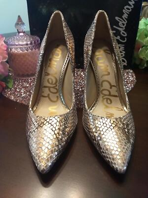 Sam Edelman Metallic Snake Pumps Sz 6.5 NIB | eBay
