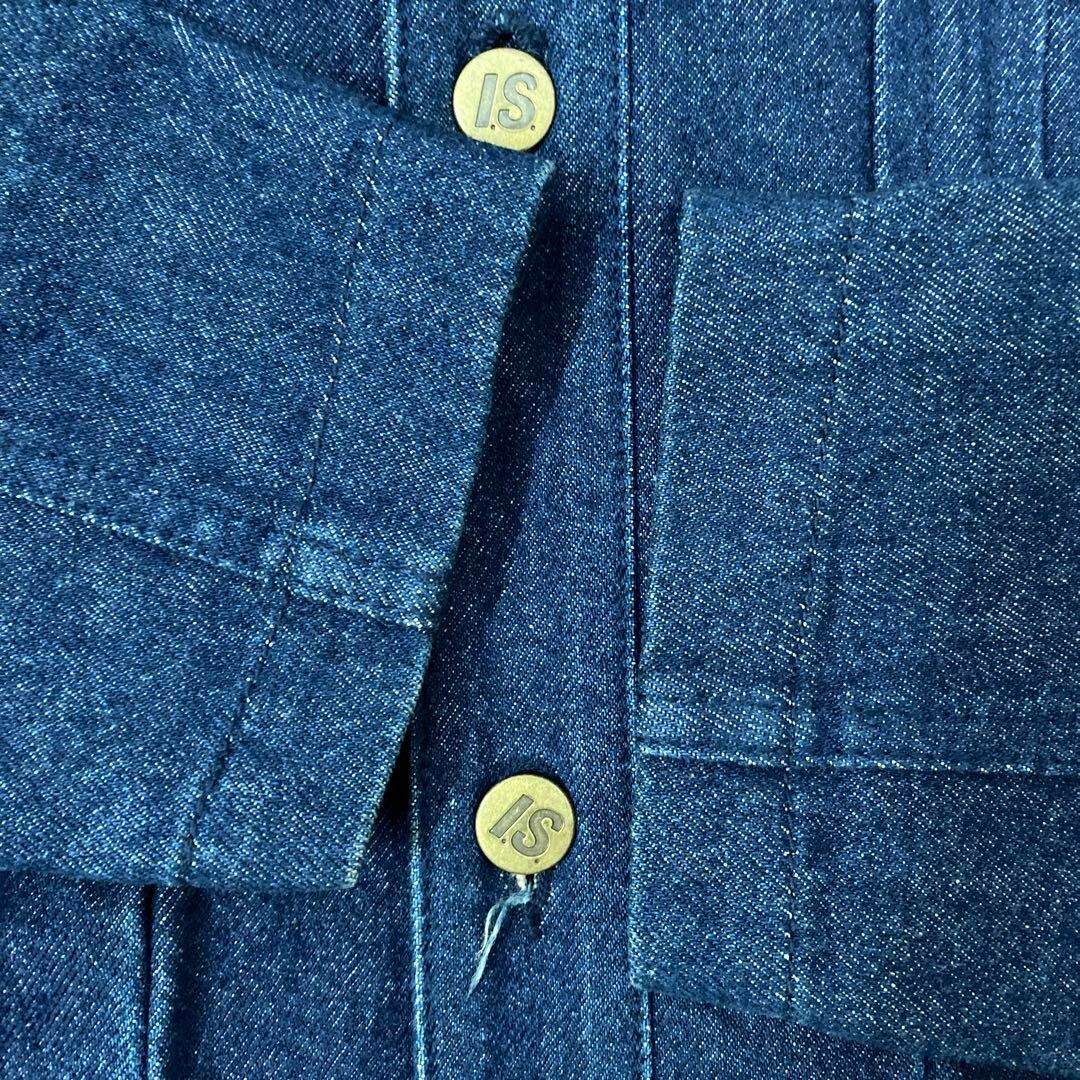 I.S. ISSEY MIYAKE Wave Pleats Denim Jean Jacket M Blue I.S. ISSEY MIYAKE Wave Pleats Denim Jean Jacket M Blue