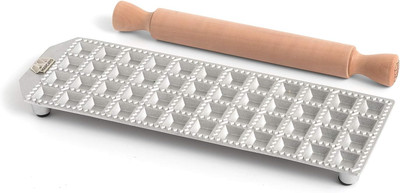 Ravioli Maker Mould, Makes 4-Dozen 1-Inch Squares, Made in Italy, Matte