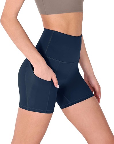 Dance Shorts ODODOS Navy Blue XS Adult Jazz Hip Hop Spandex Tap Cheer Biker Sho - 第 1/12 張圖片