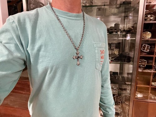 LETZTER Soffer Ari Kreuz Anhänger Diamanten Saphir Chrom 925 Herzen HERGESTELLT IN DEN USA - Bild 9 von 12