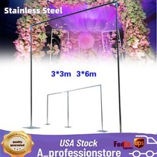 10x10ft/10x20ft Wedding Party Backdrop Stand Pipe Kit Curtain Frame Telescopic