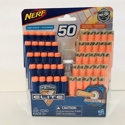 NERF N-Strike Elite Accustrike 50 Darts 25 each Distance Accuracy