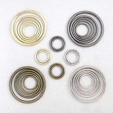 Metal O-Ring Welded ,for straps,purses,bags,Choose quantity Size & color (usa)