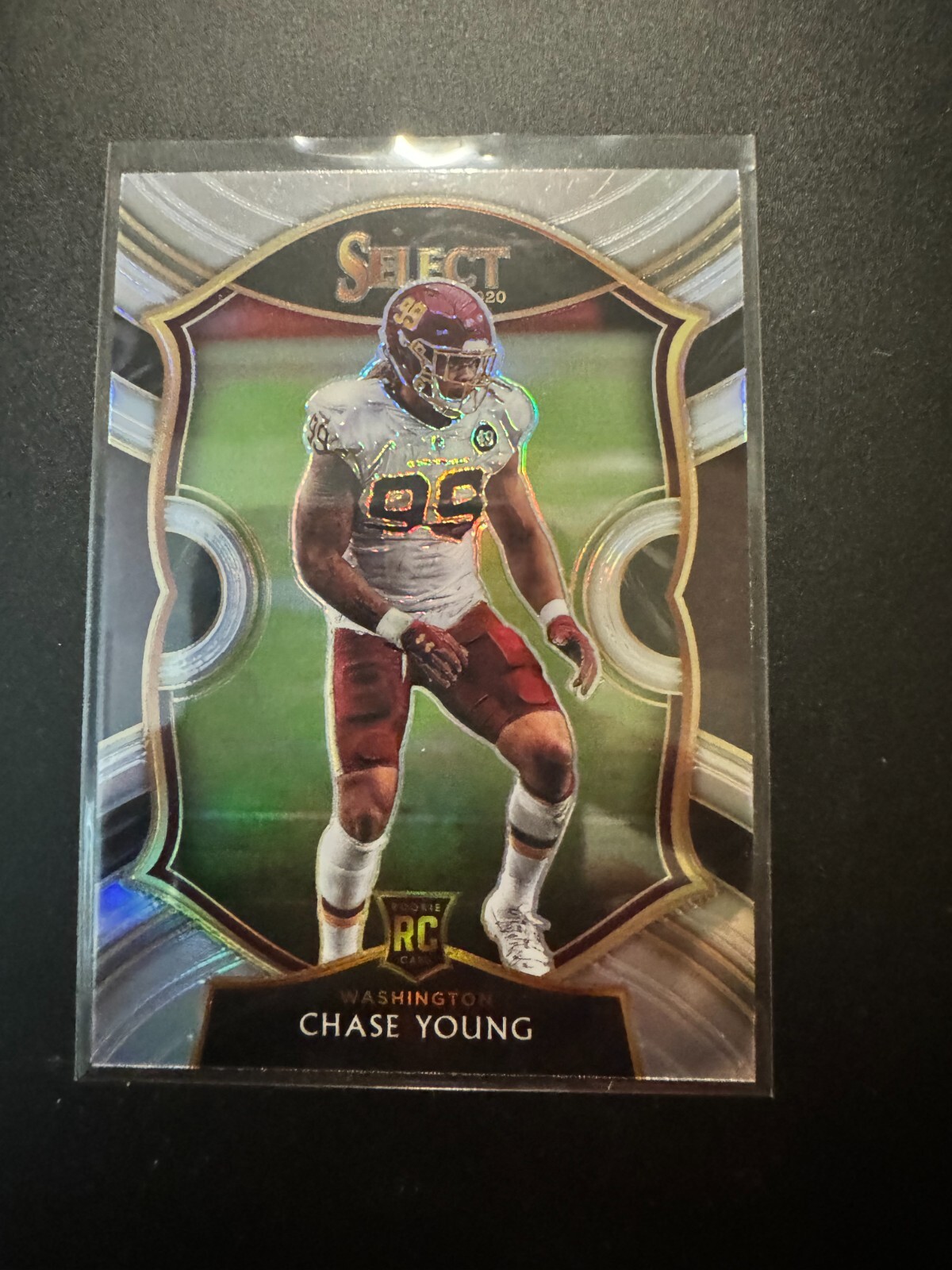 CHASE YOUNG 2020 Panini Select Concourse Silver Prizm Rookie RC #64