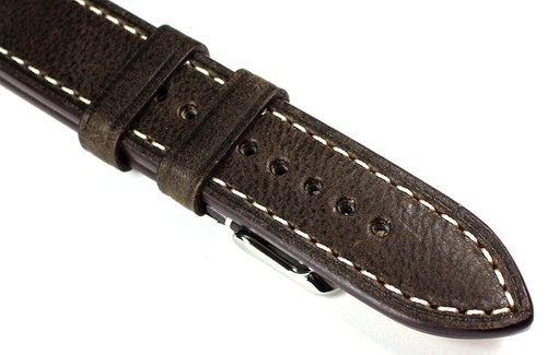 20 mm Made Germany RIOS1931 Retro Look Echtleder Uhr Fliegerarmband CR - Bild 5 von 11