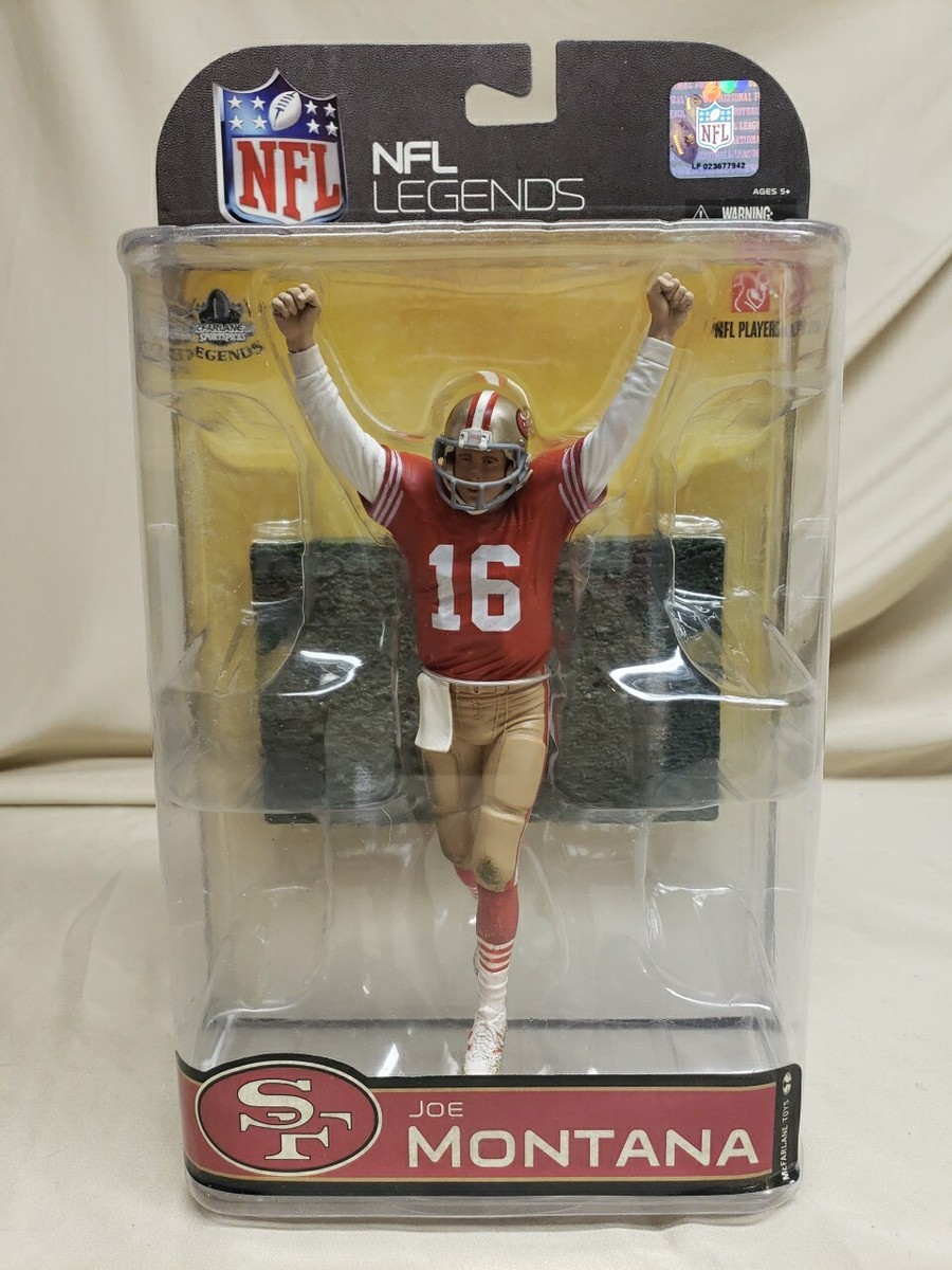 【超希少】Mcfarlane NFL JOE MONTANA① Joe Montana - NFL Legends Series 4 Action Figure [Dirty