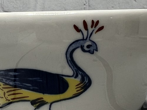 2 Asian Style Rice Bowls With A Peacock And Cherry Blossom Design Made In USA - Picture 6 of 7