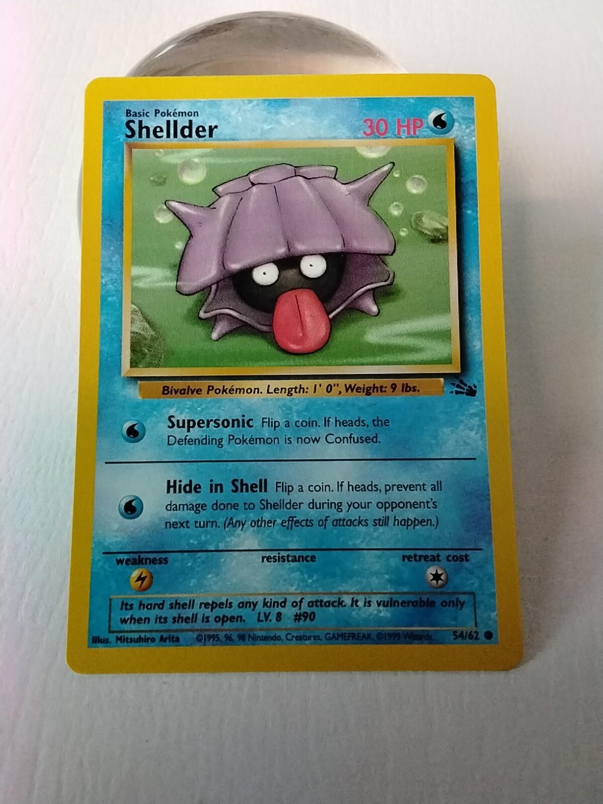 Pokémon TCG Shellder Fossil 54/62 Regular Common. NM-MT.