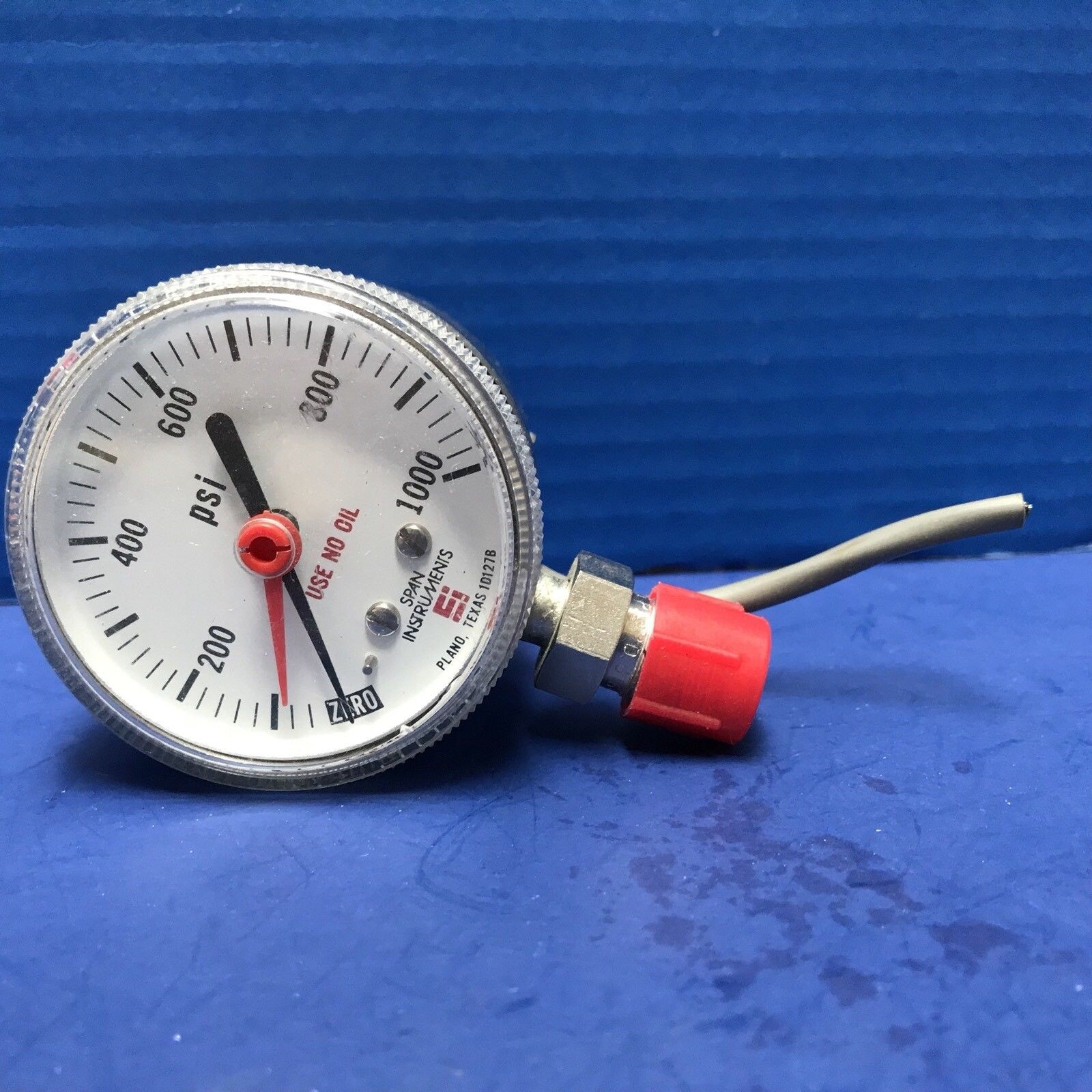 SPAN IPS 122 TYPE 1 Indicating Pressure Switch, 01000 psi, 1/4" MVCR