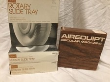 Lot of 4 Sears / Airequipt Rotary Slide Tray Carousels - Each Holds 100 Slides