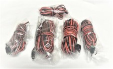 5 Speaker Cables for Bose Lifestyle V10 V20 V25 - RCA to Bare Wire Black/Red