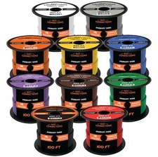 16 Gauge Car Audio Primary Wire 100ft–10 Rolls Remote, Power/Ground Electrical