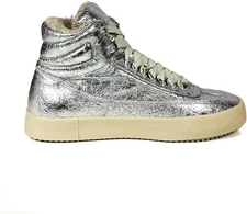 ZARA Men High-Top Sneakers Metallic Silver Size 41 EU 5513/102/092 BNWOT RARE !