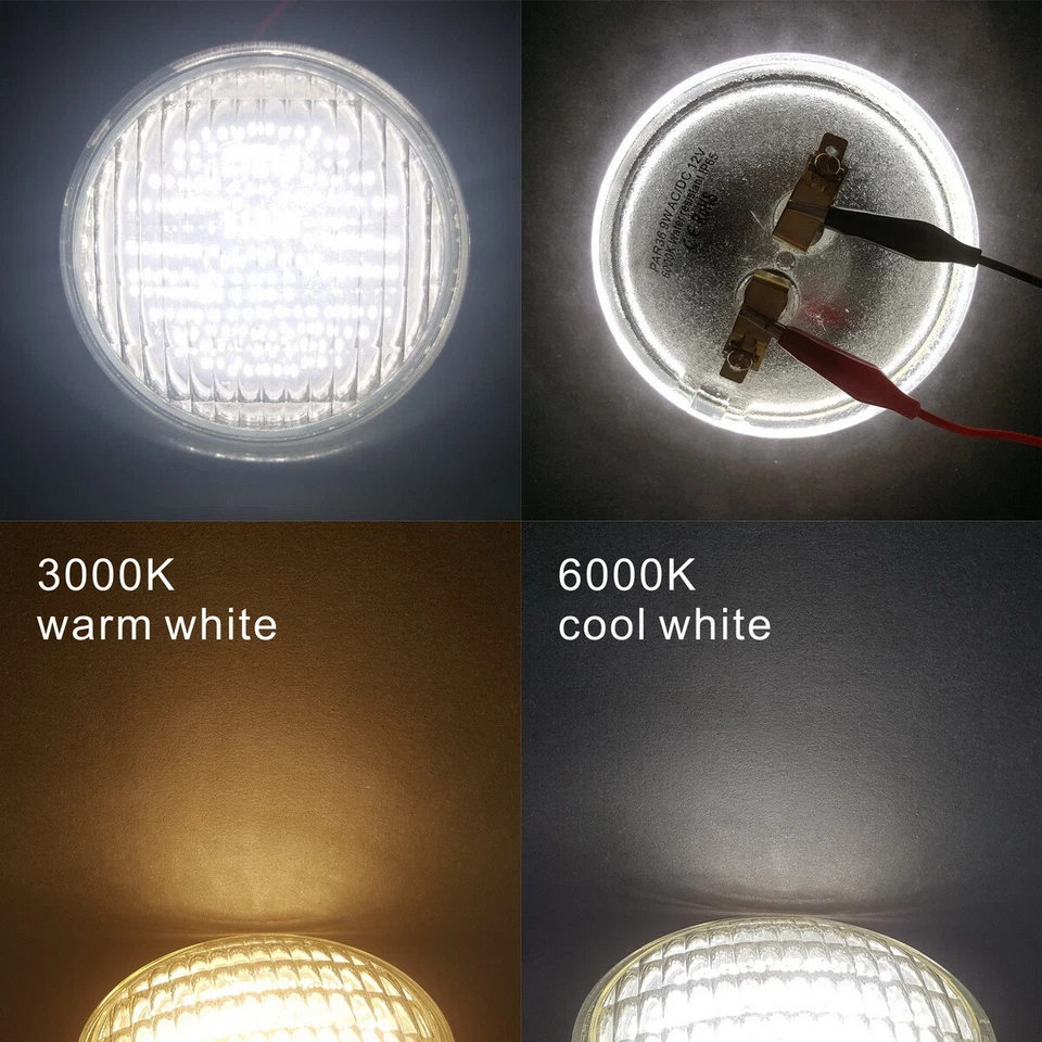 2 Pack PAR36 LED Landscape Light bulb 12V 6W Waterproof Muti-purpose Lamp Base  - Image 4 of 4