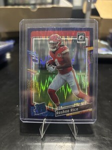 2023 Panini Donruss Optic - Rated Rookie Purple Shock Prizm #257 Rashee Rice...