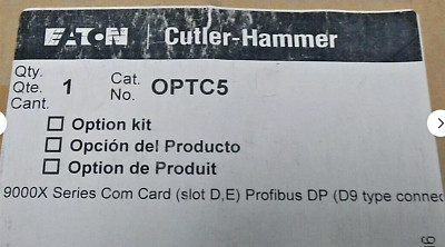NEW - EATON CUTLER HAMMER PROFIBUS DP OPTION BOARD FOR 9000X COMM CARD OPTC5