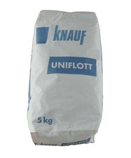 Spachtelmasse im Trockenbau, Uniflott, Fugenfüller, 5 kg Beutel Füllspachtel