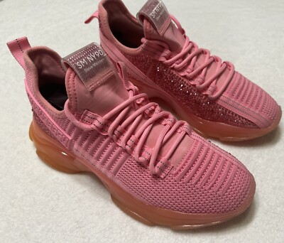 Steve Madden Women's Maxima Fancy Embellished Rhinestone Fashion Sneaker Sz 