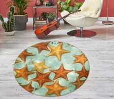 3D Cute Fun Starfish NBC493744 Game Rug Mat Elegant Photo Carpet Mat Romy
