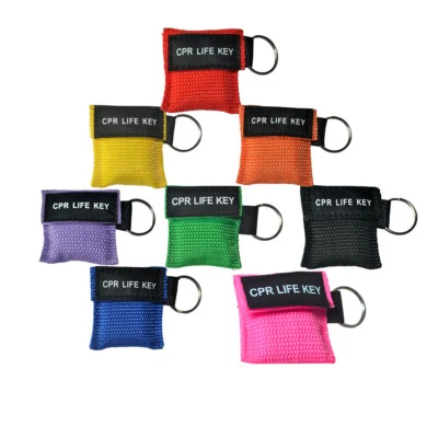 ELYSAID First aid resuscitation CPR Life Key Barrier Face shields Keyring Mouth to Mouth