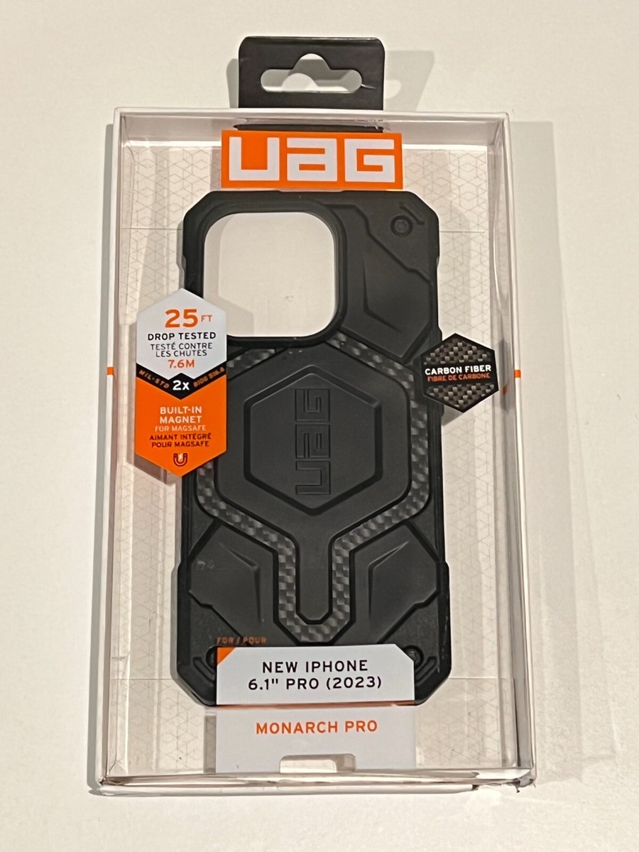 UAG Urban Armor Gear Monarch Pro Case Apple iPhone 15 Pro Black Carbon  Fiber