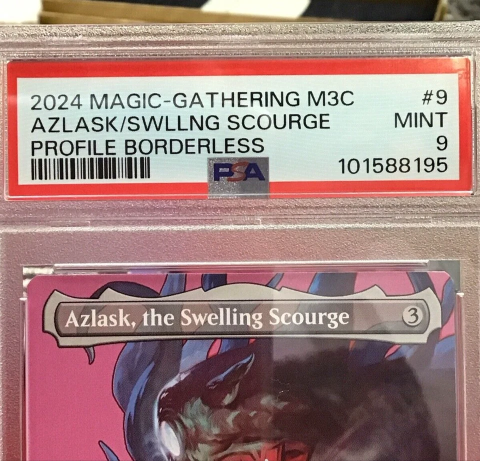 PSA MINT 9 ~ MTG M3C ~ #9 AZLASK/SWILLING SCOURGE - PROFILE BORDERLESS - Image 3 of 4