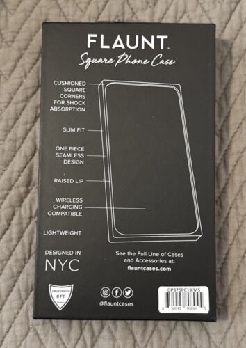 New Flaunt Square Iridescent Opal Shell iPhone 14 15 Pro Max Magsafe Case NIB - Photo 3 sur 3