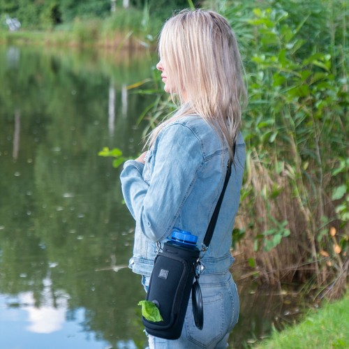 Made Easy Kit Water Bottle Carrier w/ Pocket for Dog Waste Bags, Shoulder Strap - Picture 22 of 160