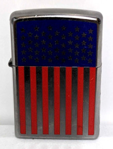 American Flag Zippo Lighter Refillable Flip Top