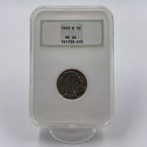 1929-D Buffalo Nickel NGC MS64