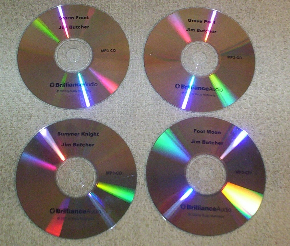 VINTAGE MP3CD AUDIO JIM BUTCHER DRESDEN FILES BOOKS 14 FOUR DISCS 43