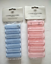 Vintage hair comb rollers packs Boots 1 x  medium and  1 x large
