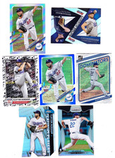 Clayton Kershaw - 7 Card Inserts lot w/ 2025 All-Star Game card - Dodgers