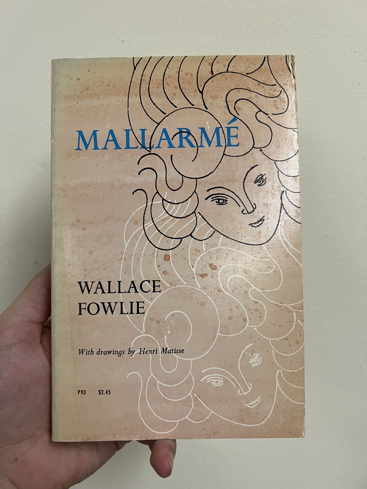 Mallarme by Wallace Fowlie w/ drawings by Henri Matisse 3rd 