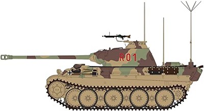 Ryefield Models 1/35 German Panther G Command Tank With Movable Tracks Plastic M