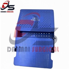 Scatola ortopedica LCP vuota 1,5 mm e 2,0 mm chiusura e vite corticale cassa in alluminio