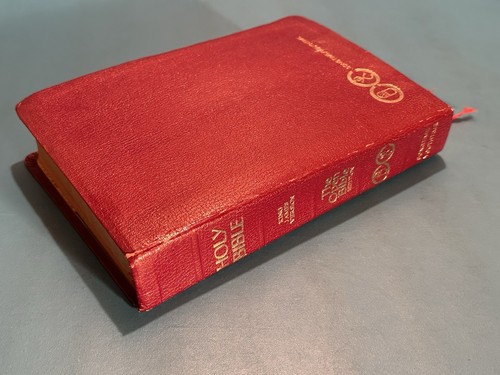 DIE OFFENE BIBEL ~ Liedzeit Jugendausgabe 1975 KJV roter Buchstabe Leder Heilige Karten - Bild 4 von 18