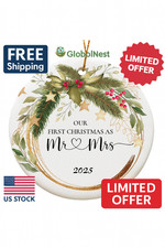 Wedding Gifts for Couple, Our First Christmas Married Ornament 2025,Just Married