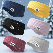 Winter Warm Ear Warmer Knit Thermal Braid Headband Stretch Ear Cover For Women