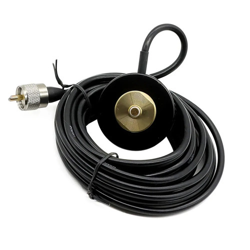 RG-58 NMO Magnet Antenna Mount Base PL-259 Magnetic 5M Cable For Mobile Radios - Afbeelding 4 van 5