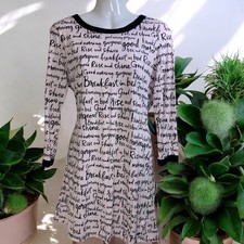 Kate Spade Nightgown Small Sleep Shirt Dress Script Logo Dream a Little Dream"