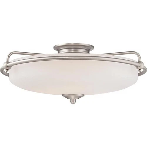 Griffin - 4 Light Semi-Flush Mount - 8.5 Inches high-Antique Nickel Finish Flush - Picture 6 of 9