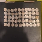 A ROLL  of 50 SILVER murcury DIMES,MIXED DATES free shipping