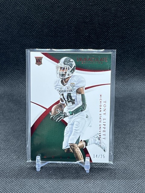 2015 Panini Immaculate Collection Collegiate Rookie Tony Lippett #194 Red /25
