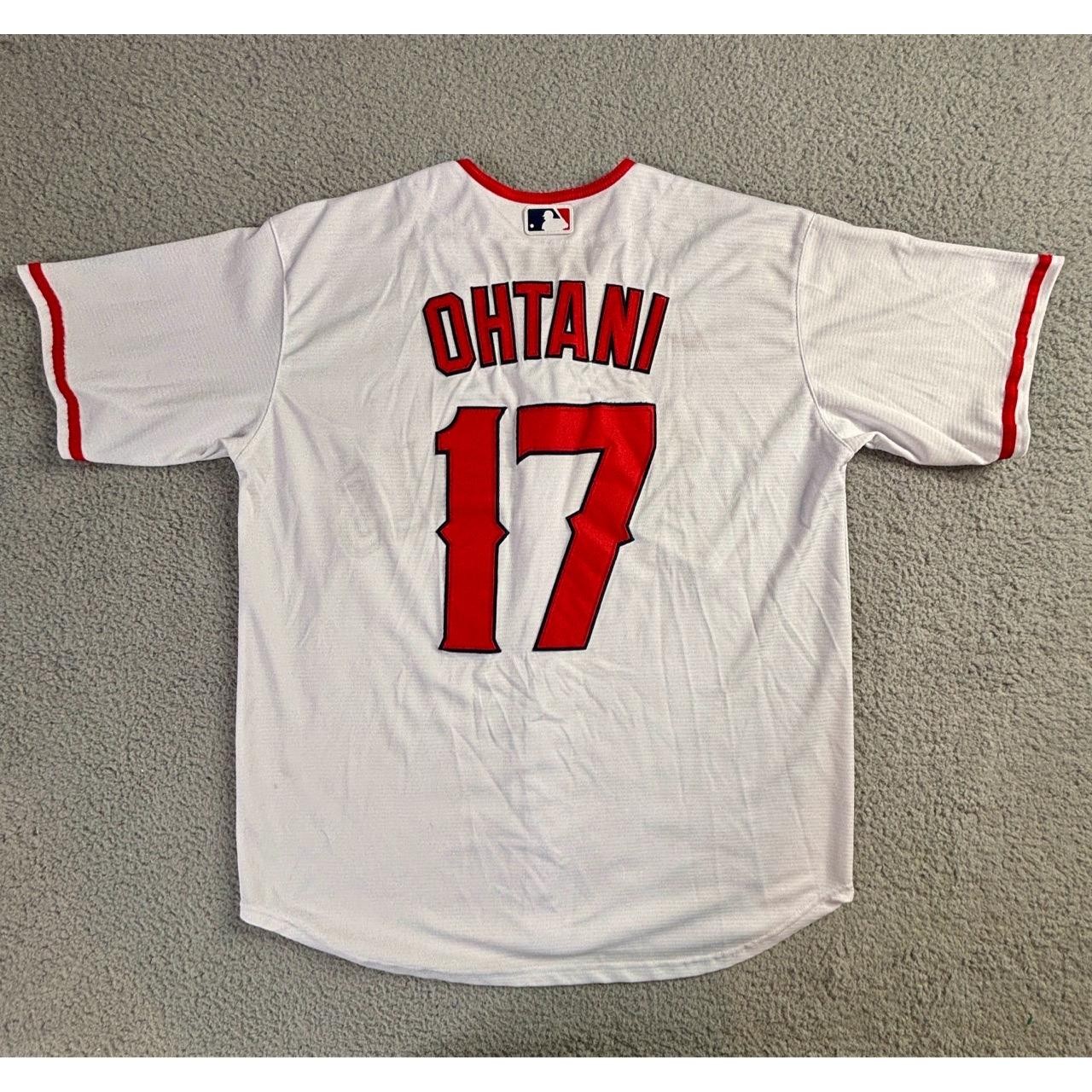 Nike Los Angeles Angels Shohei Ohtani 17 Genuine MLB Baseball Home Jersey Mens L