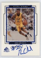 1999 SP Top Prospects Vital Signs Geno Carlisle #GC Auto 04ln