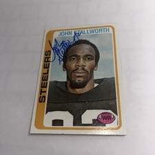 John Stallworth  Pittsburgh Steelers HOF Signed 1978 Topps Rookie Card
