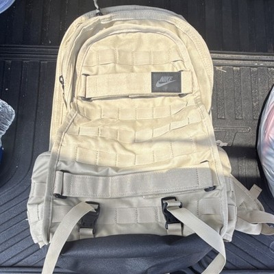 Nike RPM Tactical Backpack 25L Beige Nylon 6 Pockets Fits 15'' Laptop