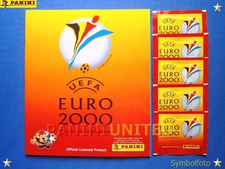 Panini★EURO 2000 EM 00★ Leeralbum/empty album 5x Tüten/packets/bustine